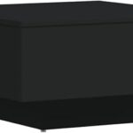 vidaXL Coffee Table Black Engineered Wood Couch Side Centre End Accent Table