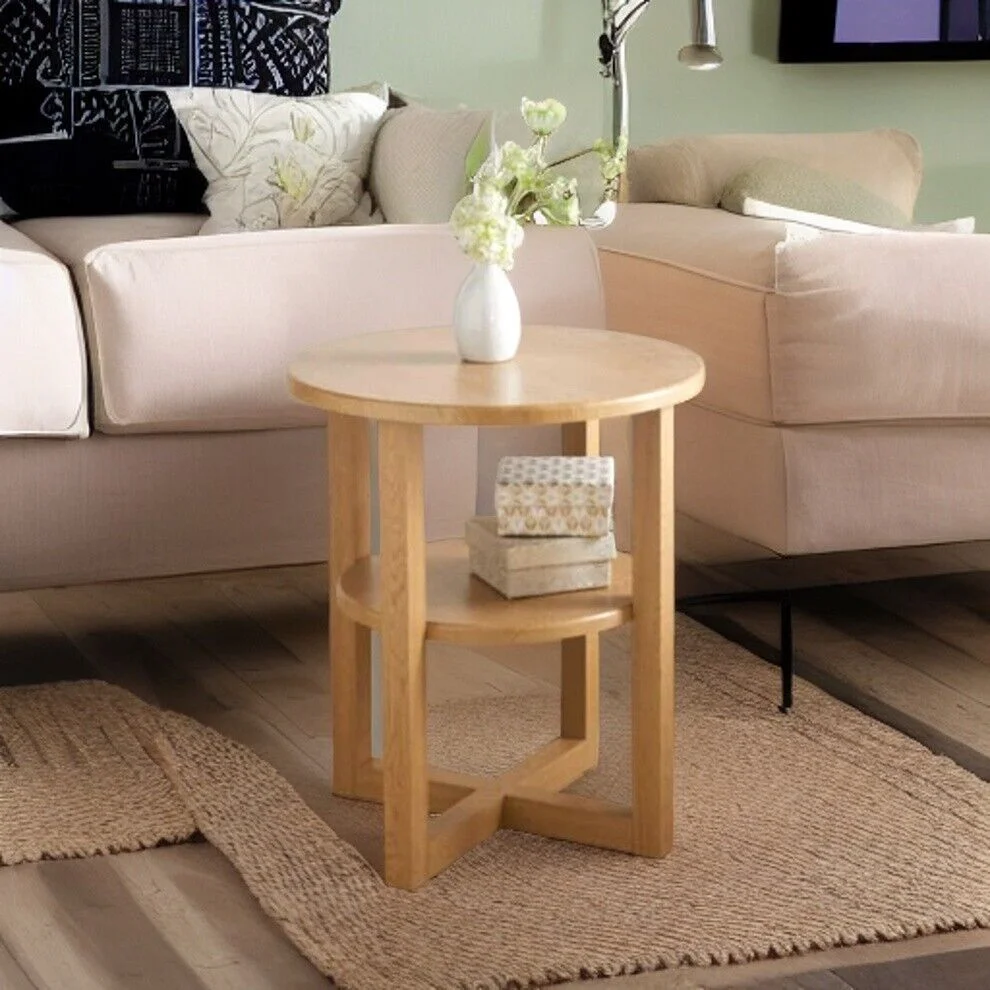Small Oak Side Coffee Table - G-0089 - Image 4