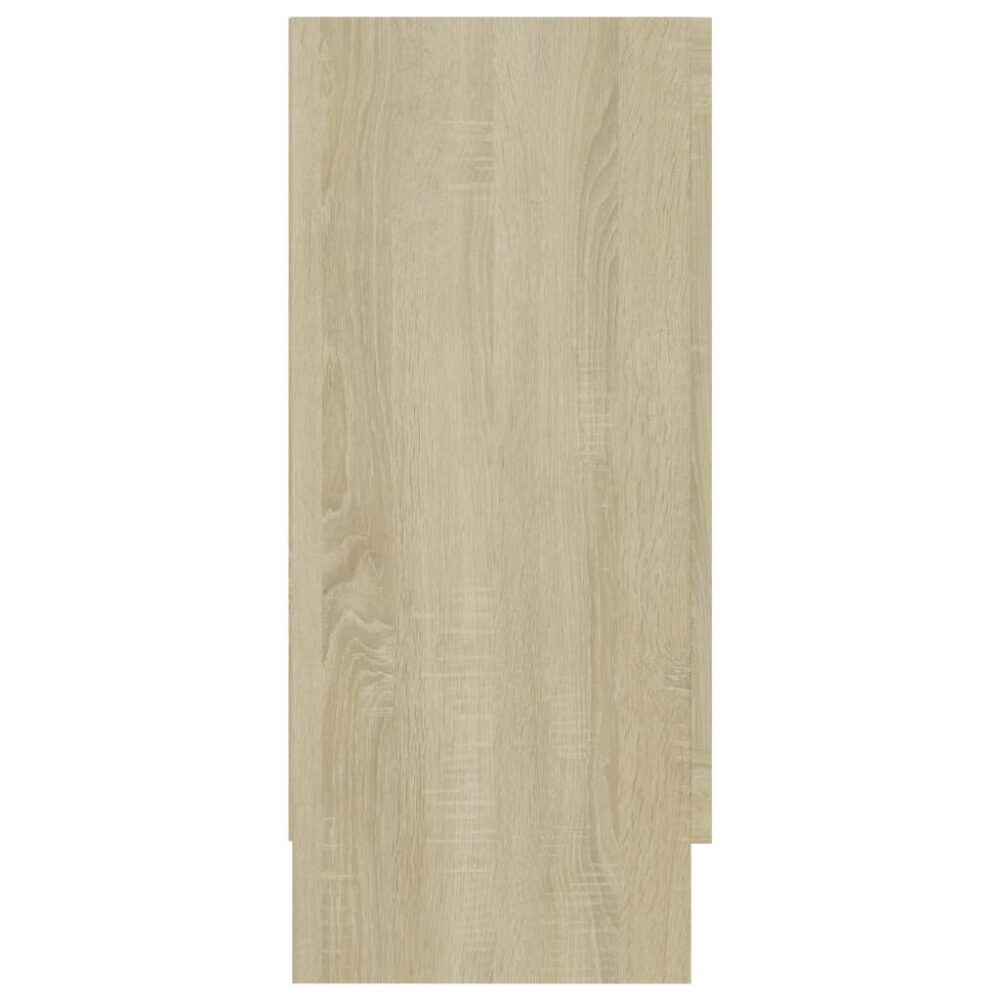 VidaXL Sideboard Sonoma Oak Engineered Wood Storage Cupboard Buffet Cabinet - Image 5
