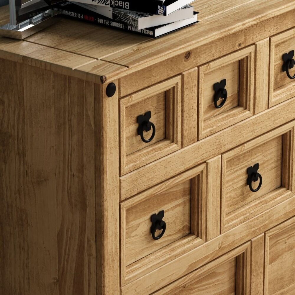 Corona 9 Drawer Merchant Chest Bedroom Storage - Image 5