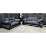 Rio Grand 3 + 2 sofa set - Black & Grey