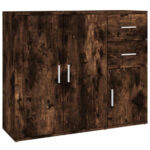 VidaXL Sideboard Home Storage Side Cabinet Cupboard Highboard Engineered (Smoked Oak)